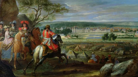 Veduta del castello di Fontainebleau dal lato del parterre, 1669